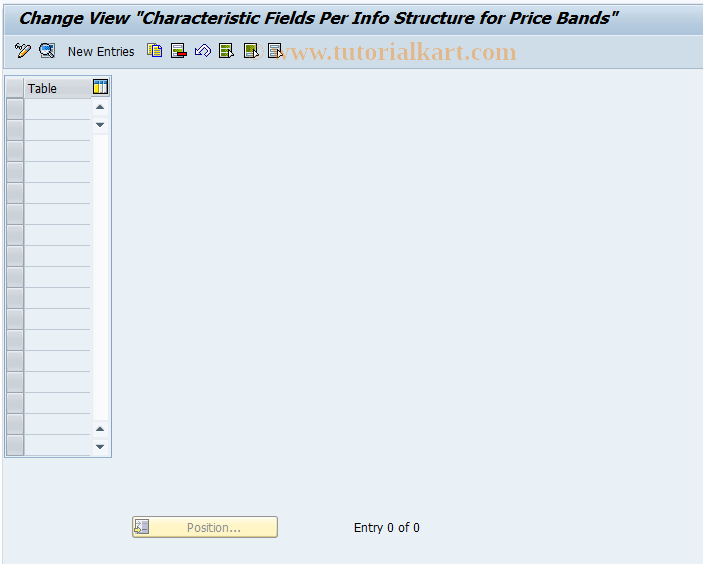 SAP TCode MC7O - Characteristic Fields for Info Str.