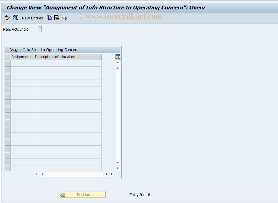 SAP TCode MC7P - COPA Profile