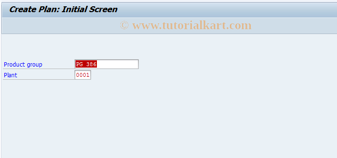 SAP TCode MC81 - Sales and Operations Planning