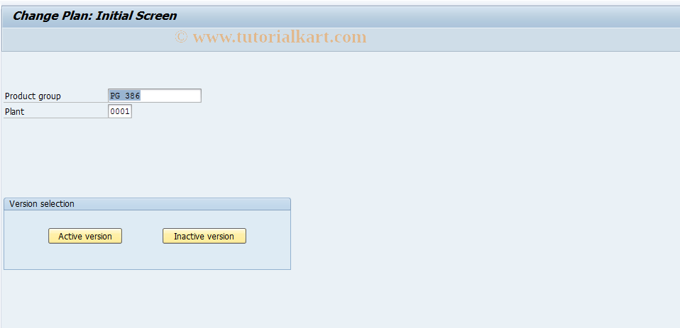 SAP TCode MC82 - Sales and Operations Planning