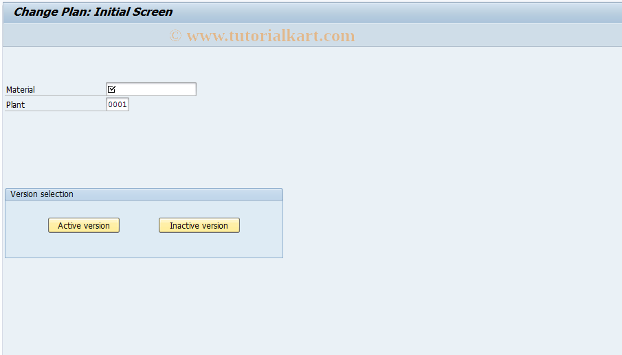 SAP TCode MC88 - Sales and Operations Planning