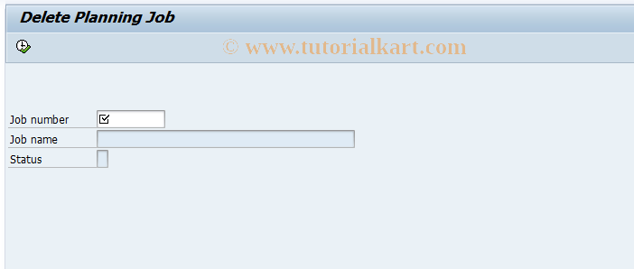 SAP TCode MC8F - Delete Entry in Planning File