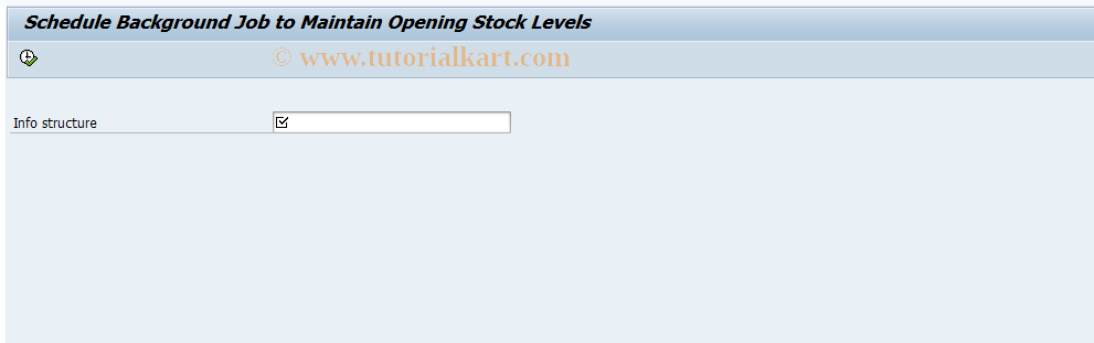 SAP TCode MC8M - Read Opening Stocks