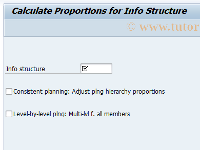 SAP TCode MC8U - Calculate Proportional Factors