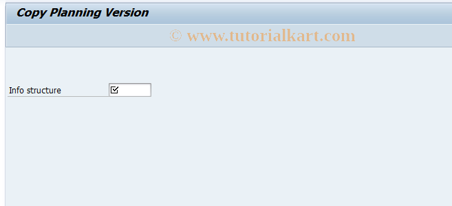 SAP TCode MC8V - LIS Planning: Copy Versions