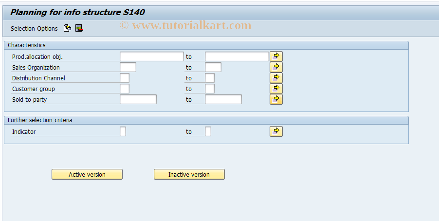 SAP TCode MC94 - Change Flexible LIS Planning