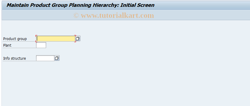 SAP TCode MC98 - Maintain Planning Objects