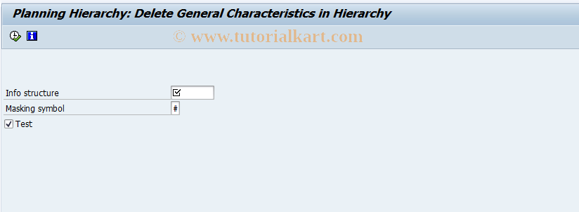 SAP TCode MC9F - Info Structure: Delete All Characteristic 