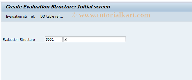 SAP TCode MCB2 - INVCO: Create Evaluation Structure