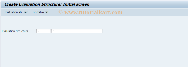 SAP TCode MCD7 - PURCHIS: Create Eval. Structure