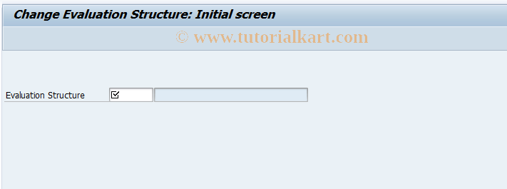 SAP TCode MCD8 - PURCHIS: Change Eval. Structure