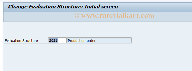 SAP TCode MCR8 - SFIS: Change Evaluation Structure