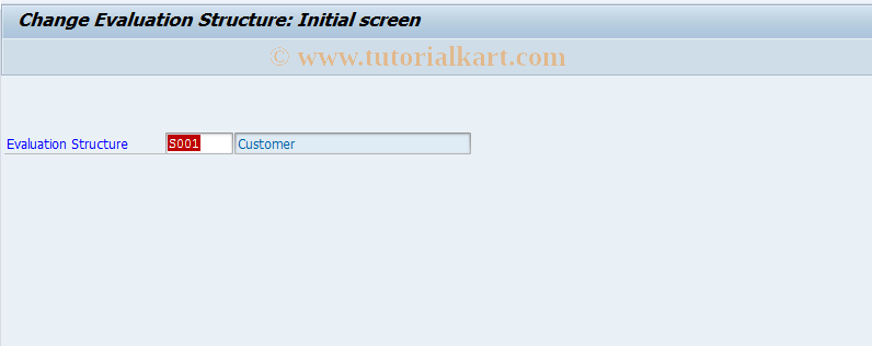 SAP TCode MCS8 - SIS: Change Evaluation Structure