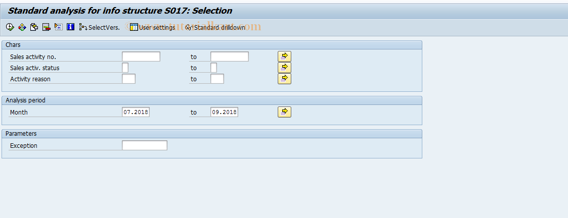 SAP TCode MCTV02 - SIS: Sales Promotions - Selection