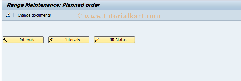 SAP TCode MD91 - Maintain Number Range for Planned Order