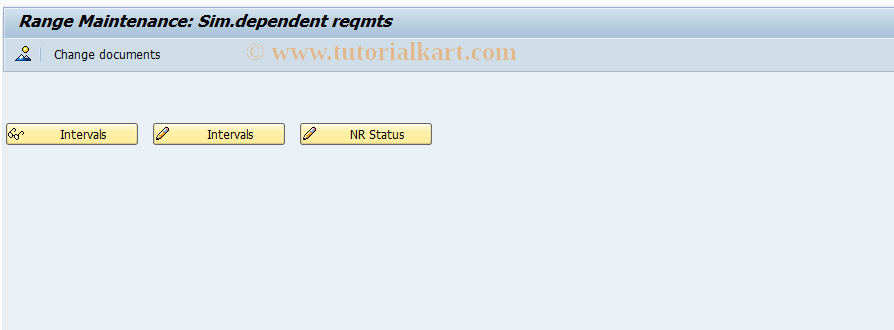 SAP TCode MD93 - Maintain Number Range: MDSM