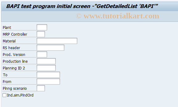 SAP TCode MDBA - BAPI planned order processing