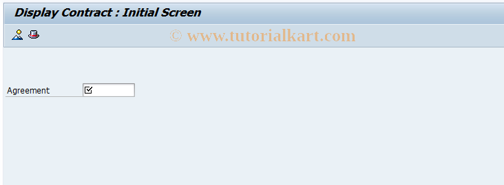 SAP TCode ME33K - Display Contract