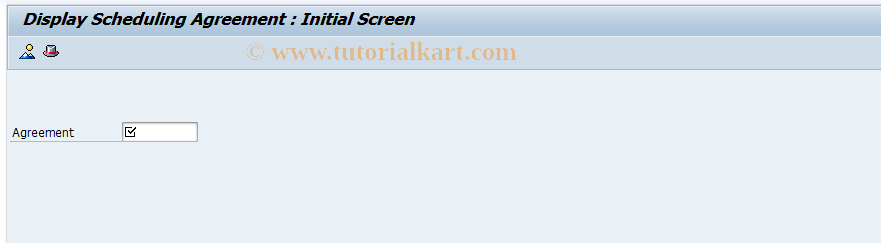 SAP TCode ME33L - Display Scheduling Agreement