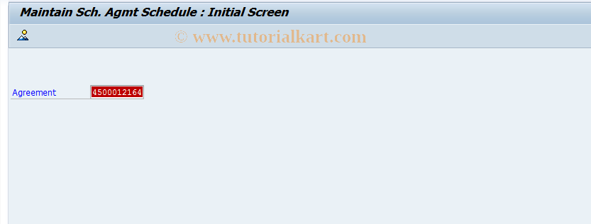 SAP TCode ME38 - Maintain Schedule  Agreement Schedule