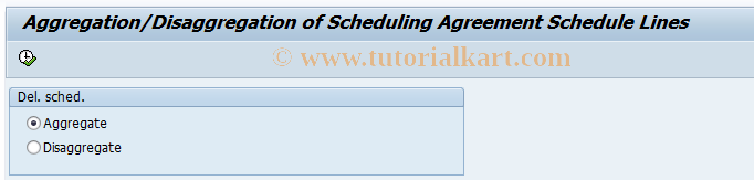 SAP TCode ME86 - Aggregate Schedule Lines