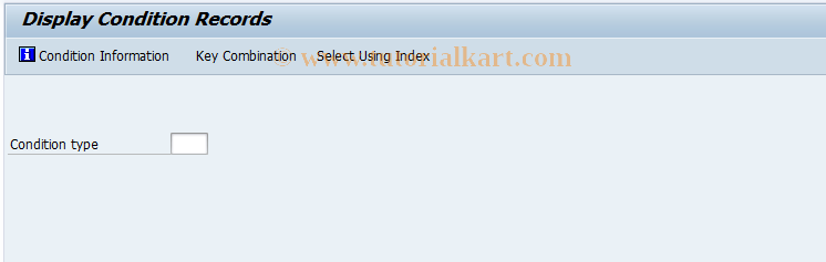 SAP TCode MEK3 - Display Conditions (Purchasing)