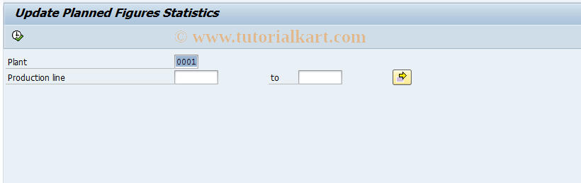 SAP TCode MF27 - Update Stats for Planned Quantities