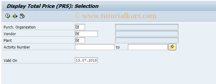 SAP TCode ML35 - Display Vendor Conditions