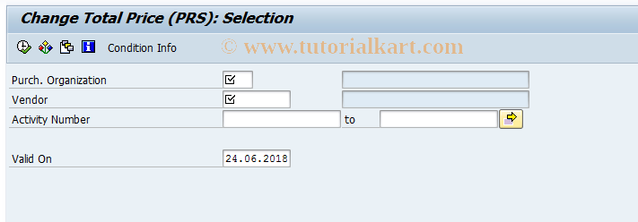 SAP TCode ML40 - Change Vendor Conditions