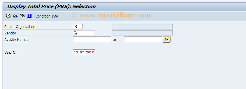 SAP TCode ML41 - Display Vendor Conditions