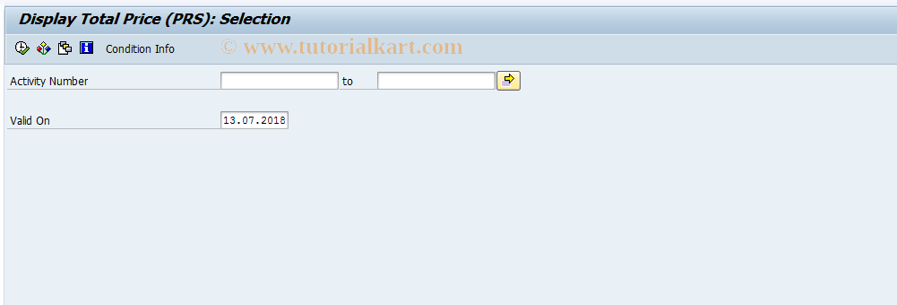 SAP TCode ML47 - Display Service Conditions