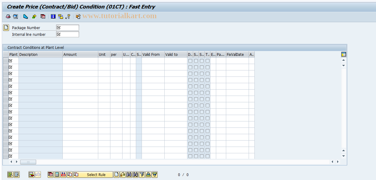 SAP TCode ML48 - Create Conditions