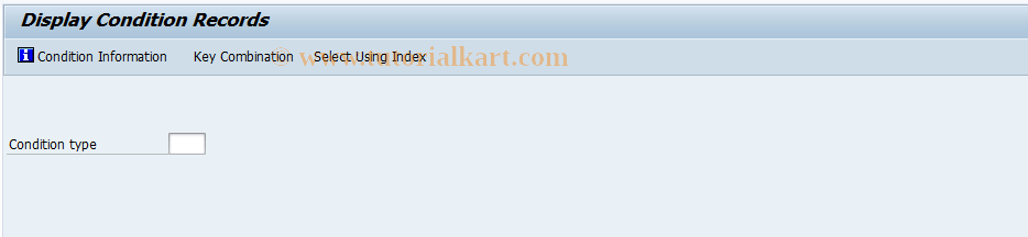 SAP TCode ML50 - Display Conditions