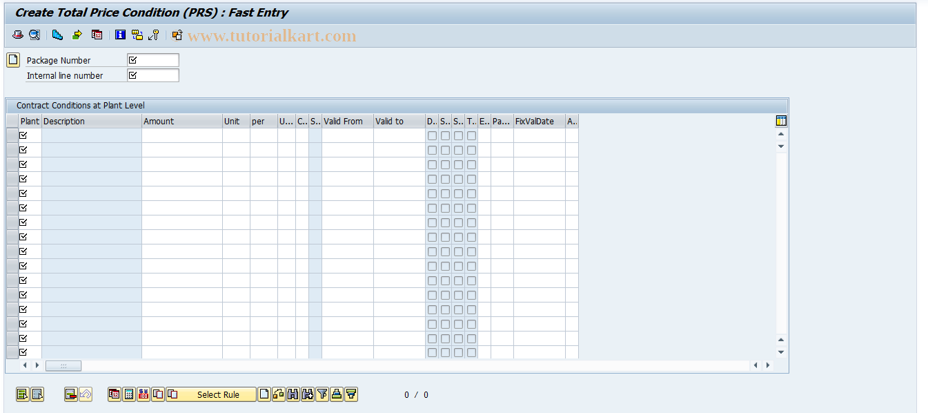 SAP TCode ML51 - Create Conditions