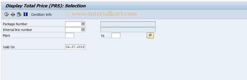 SAP TCode ML53 - Create Conditions