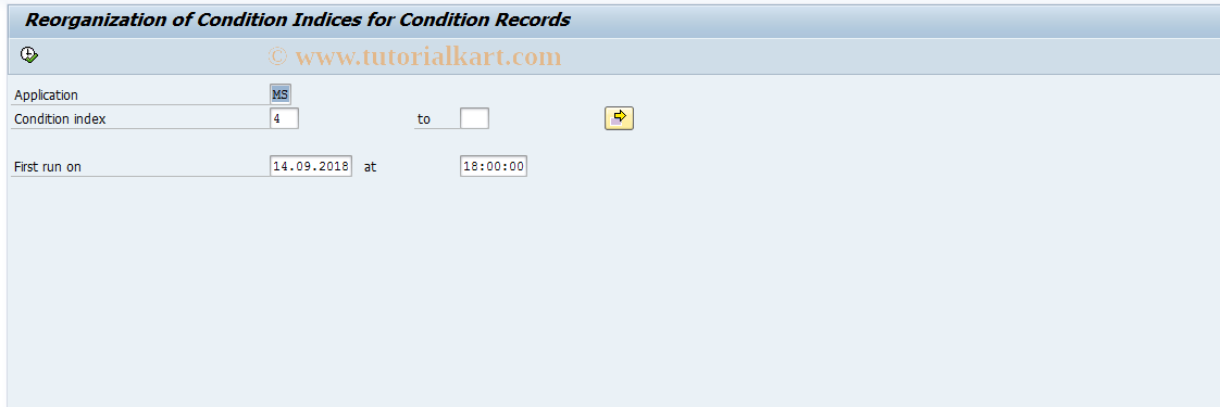 SAP TCode ML97 - Recompile Index