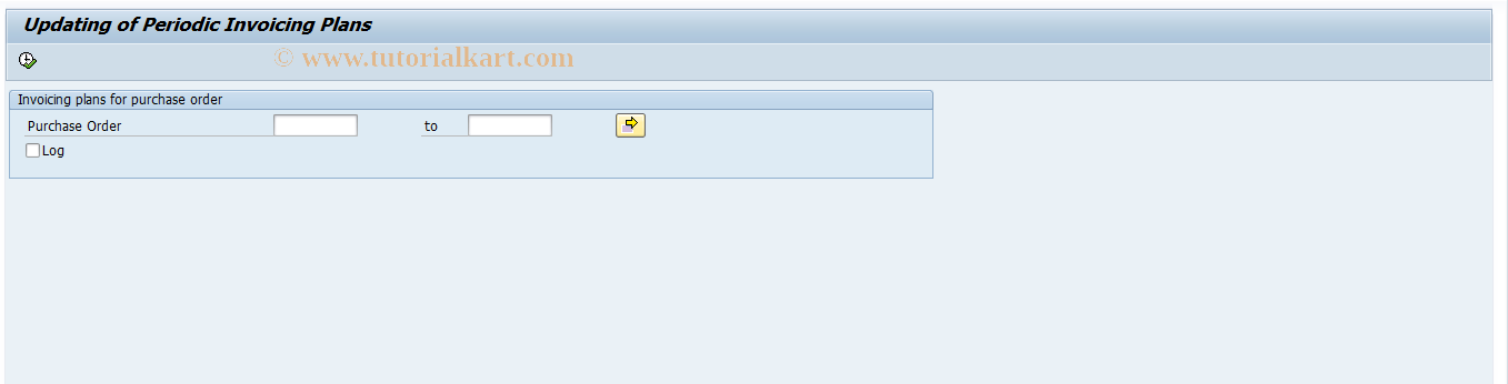 SAP TCode MLRP - Periodic Invoicing Plans