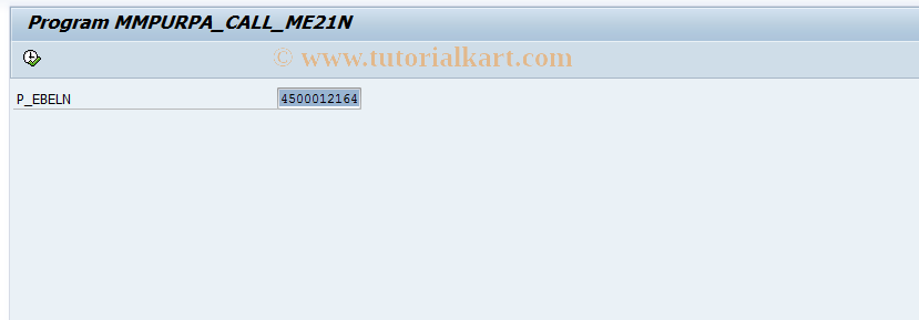 SAP TCode MMPURPAME21N - Create Purchase Order from Portal