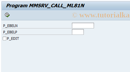 SAP TCode MMSRVSES - Call SES from Portal