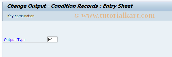 SAP TCode MN14 - Change Message: Service Entry Sheet