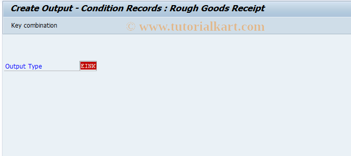 SAP TCode MN27 - Create message: rough goods receipt