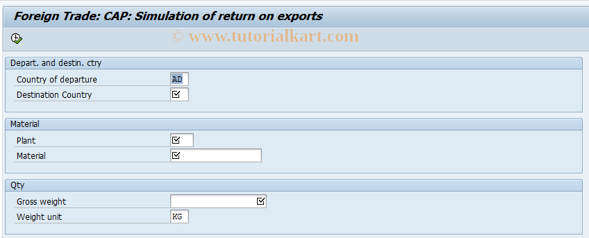 SAP TCode MOKS - CAP: Calculation Simulation