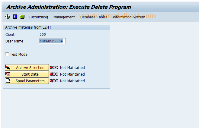SAP TCode MPAD - Delete archived materials from AMPL