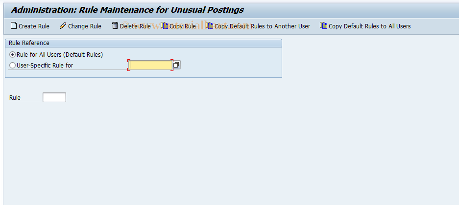 SAP TCode MPO_MON - Rule Maintenance for CCtr Monitor