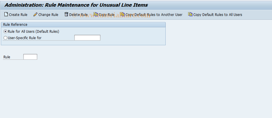 SAP TCode MPO_POS - Rule Maintenance for Unusual Postings