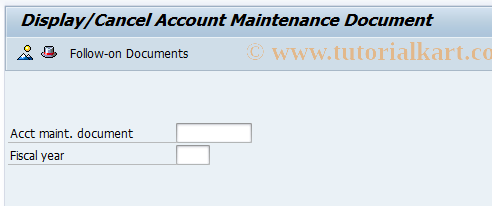 SAP TCode MR11SHOW - Account Maintenance Docu.Display-Reversal