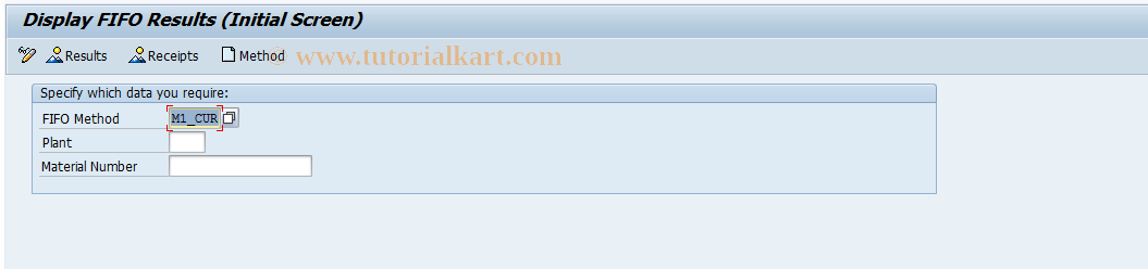 SAP TCode MR35 - Display FIFO Data