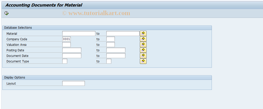 SAP TCode MR51 - Material Line Items