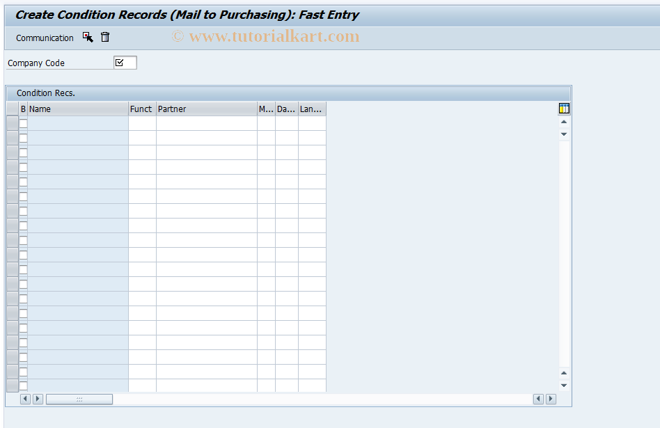 SAP TCode MRM1 - Create Message: Invoice Verification