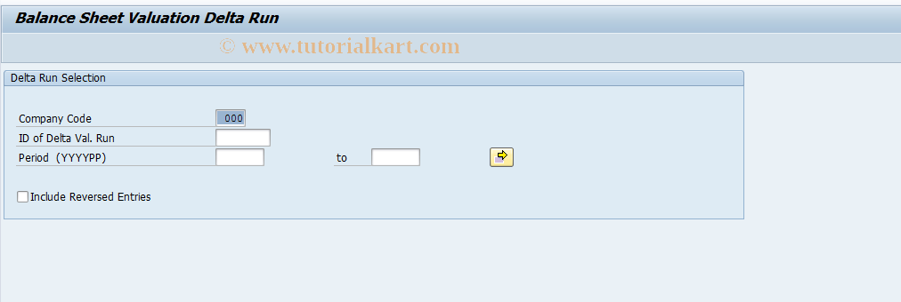 SAP TCode MRN9DELTA - Delta Posting Processing